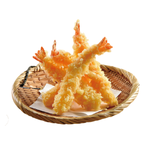 Langostinos en tempura